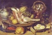 Georg Flegel Vorbereitung zur Mahlzeit oil on canvas